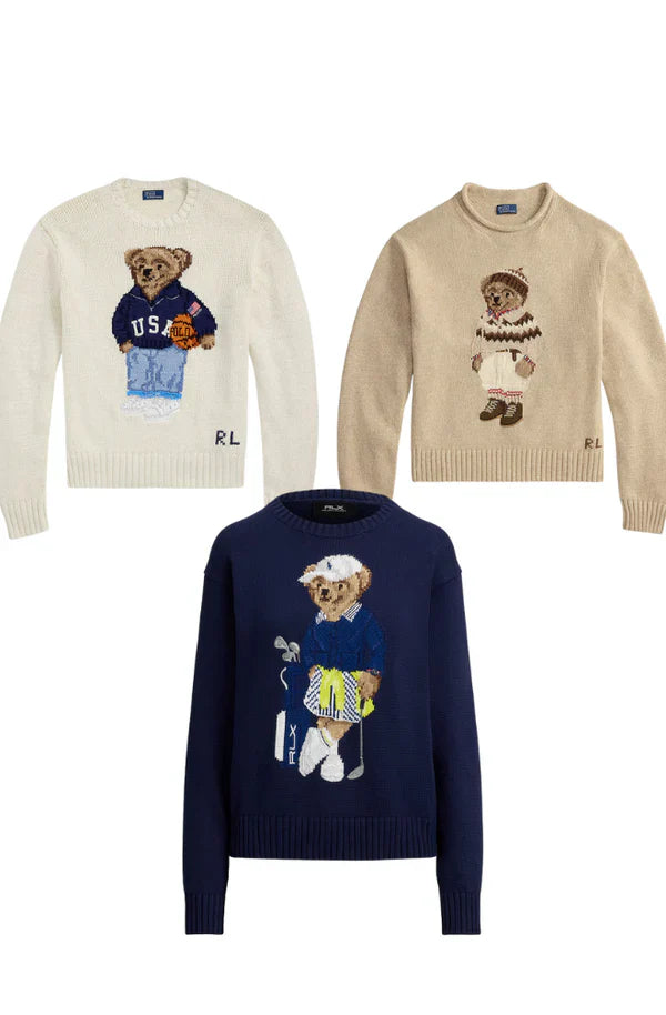 Set 3 RL Styles Bear Sweater