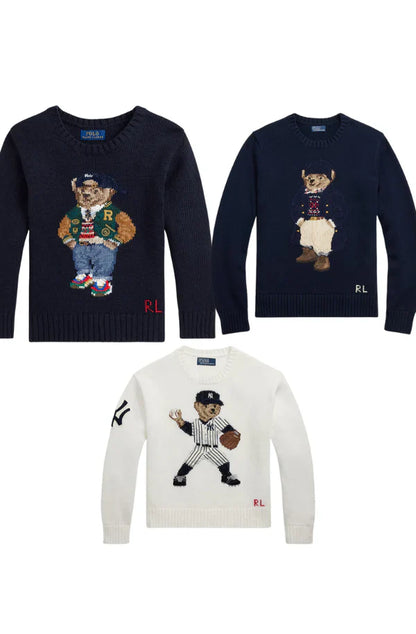 Set 3 RL Styles Bear Sweater YANKES